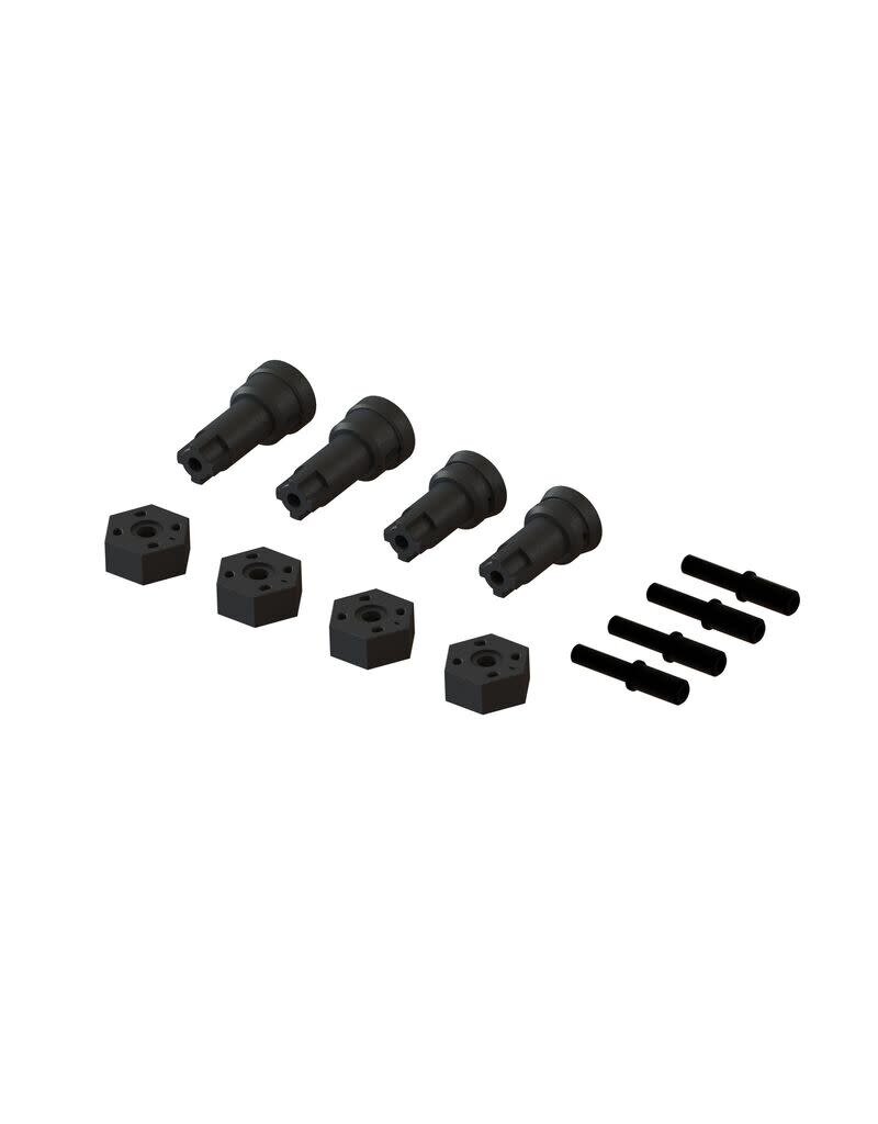 ARRMA ARA311229 WHEEL AND HUB SET B GROM
