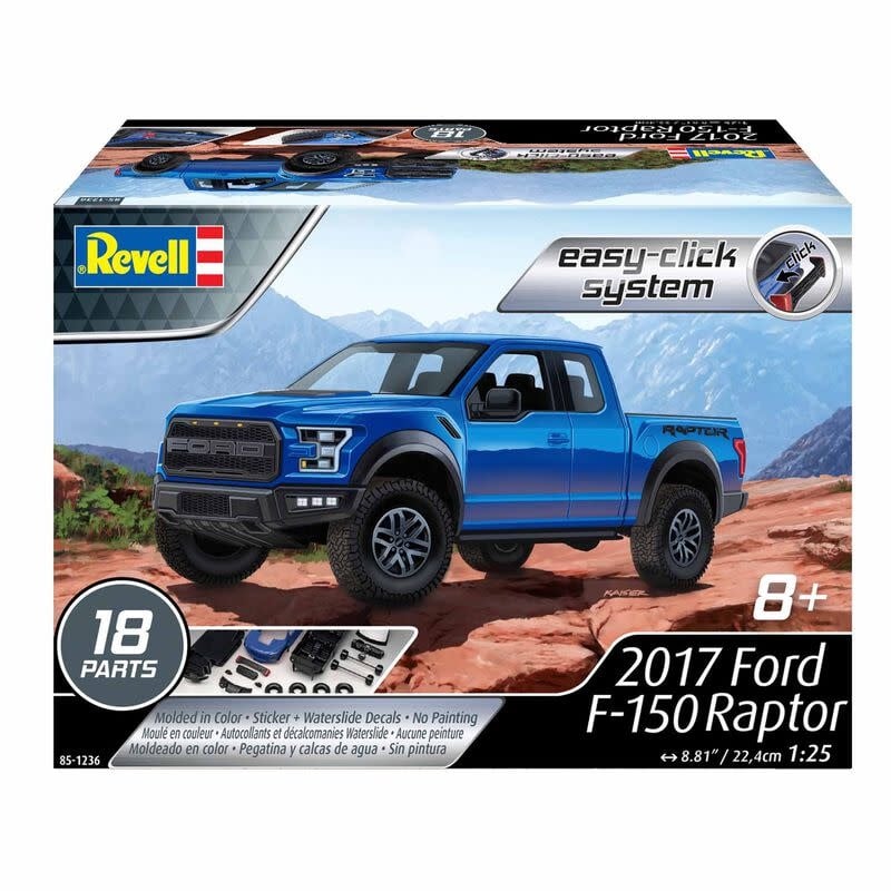 RMX851236 1/25 FORD F-150 RAPTOR EASY CLICK PLASTIC MODEL KIT