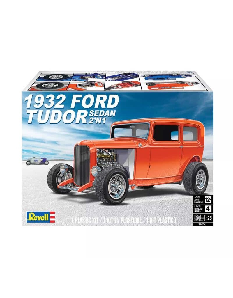 REVELL RMX14553 1/25 1932 FORD TUDOR SEDAN 2 IN 1 PLASTIC MODEL KIT