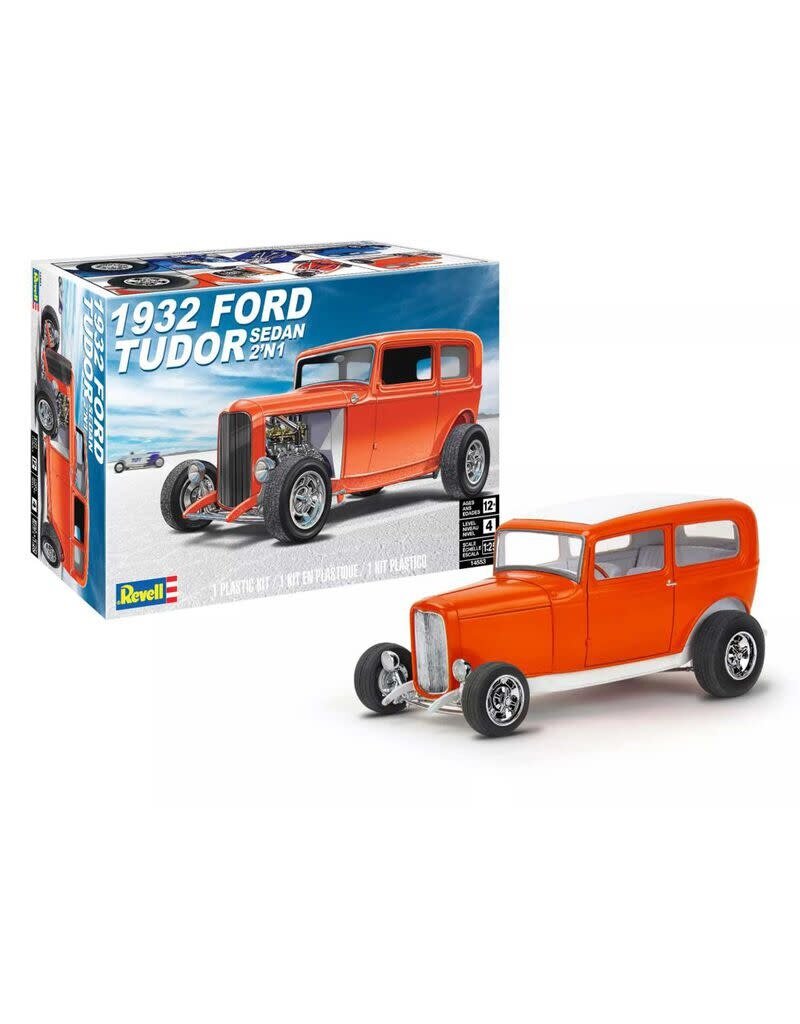 REVELL RMX14553 1/25 1932 FORD TUDOR SEDAN 2 IN 1 PLASTIC MODEL KIT