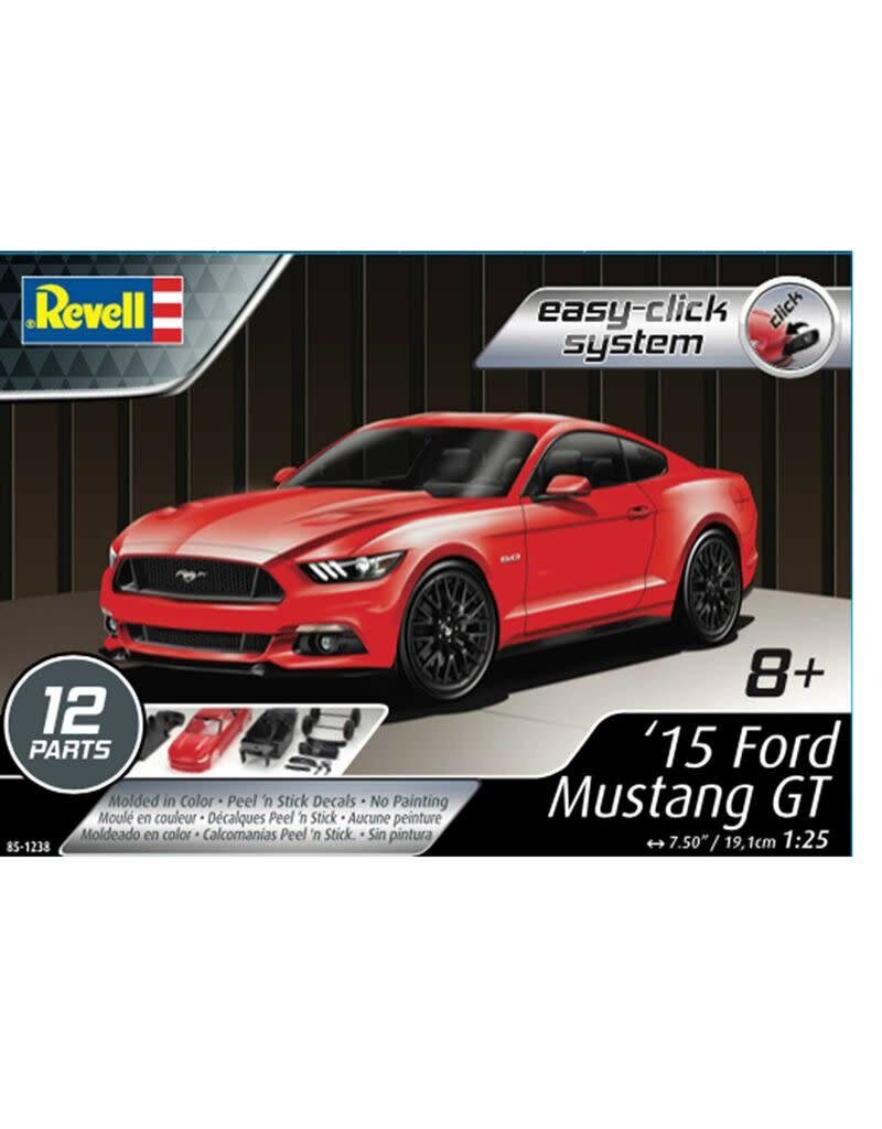 REVELL RMX851238 1/25 2015 FORD MUSTANG GT PLASTIC MODEL KIT