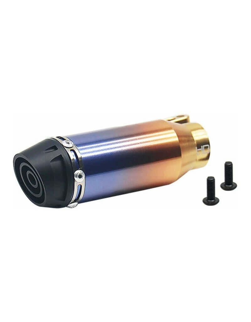 HOT RACING HRALPC300P14 1/4 SCALE RCT TITANIUM PIPE FOR LOSI PROMOTO MX