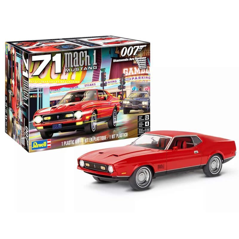 RMX14555 1/25 1971 FORD MUSTANG MACH 1 429 JAMES BOND PLASTIC MODEL KIT