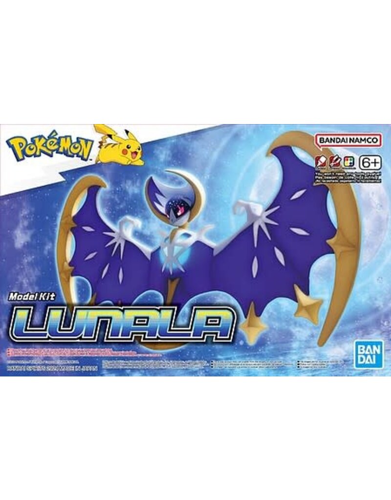 BANDAI BAN2730233 LUNALA "POKEMON", BANDAI HOBBY POKEMON MODEL KIT