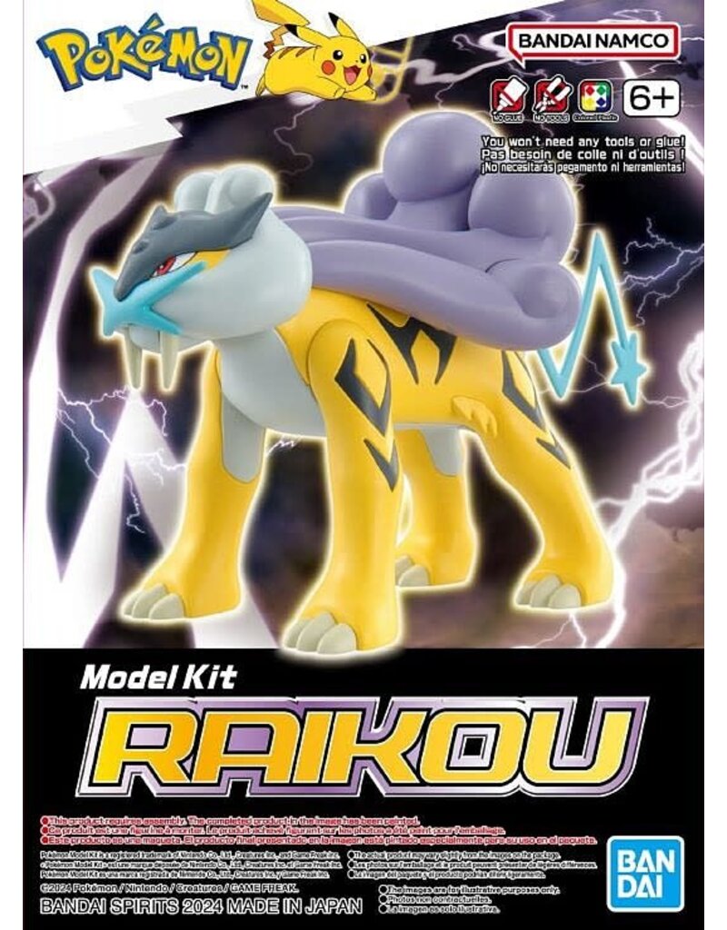 BANDAI BAS2730237 RAIKOU "POKEMON", BANDAI HOBBY POKEMON MODEL KIT