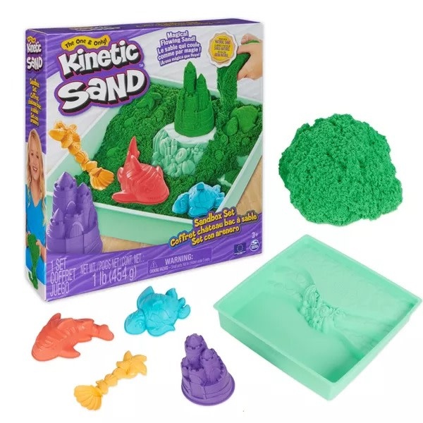 SPNM6067800/20146487 KINETIC SAND SANDBOX SET GREEN - My Tobbies
