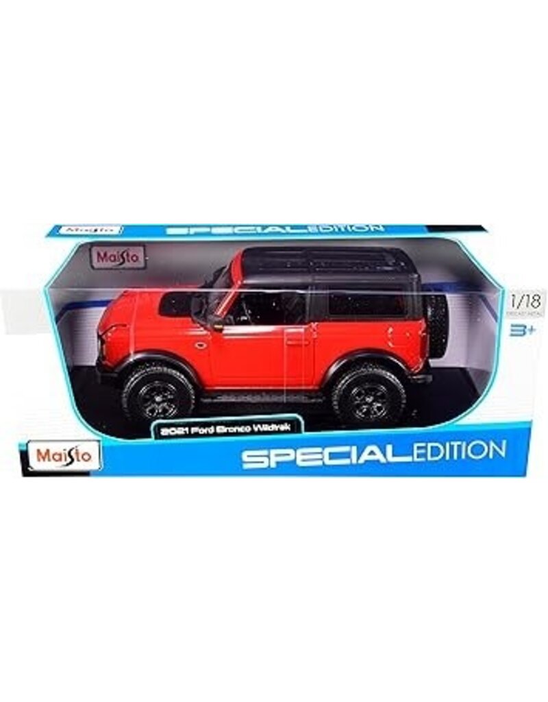 MAISTO MAISTO 31456 1/18 SCALE DIE CAST 2021 FORD BRONCO WIDETRACK