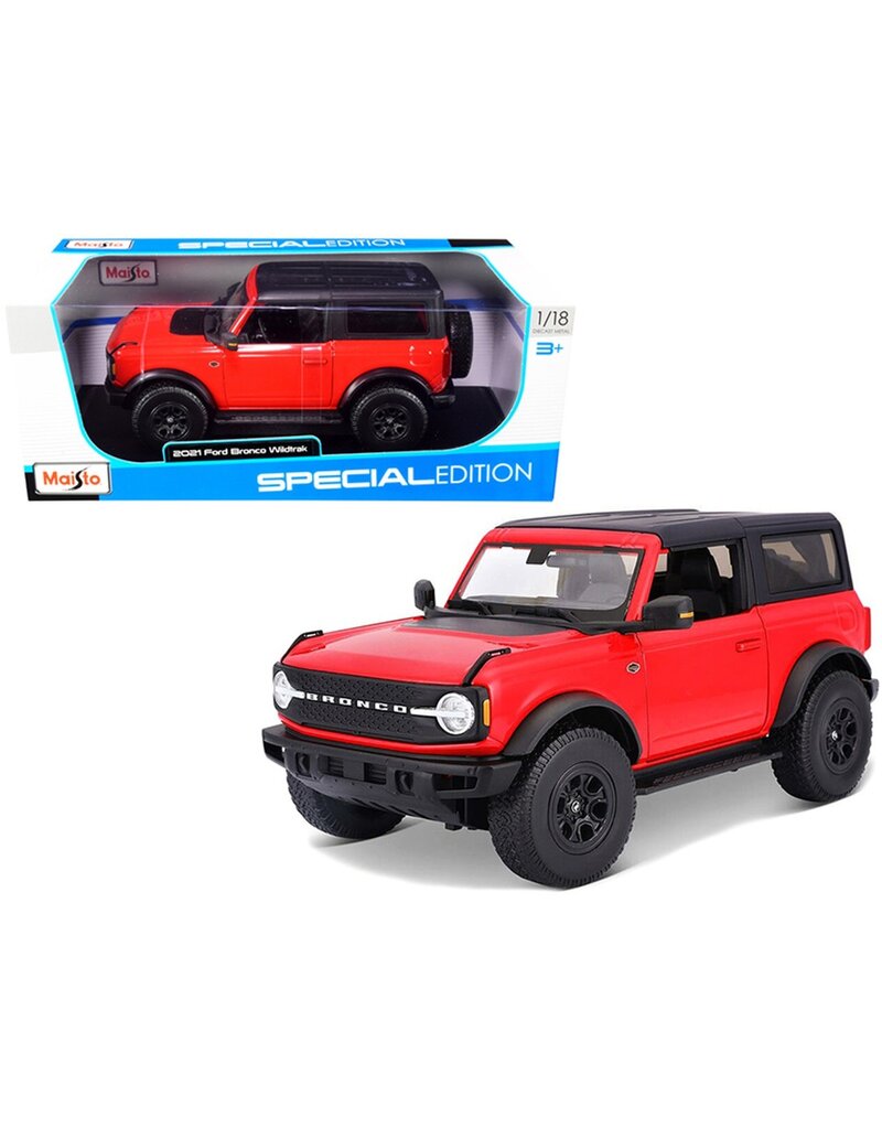 MAISTO MAISTO 31456 1/18 SCALE DIE CAST 2021 FORD BRONCO WIDETRACK