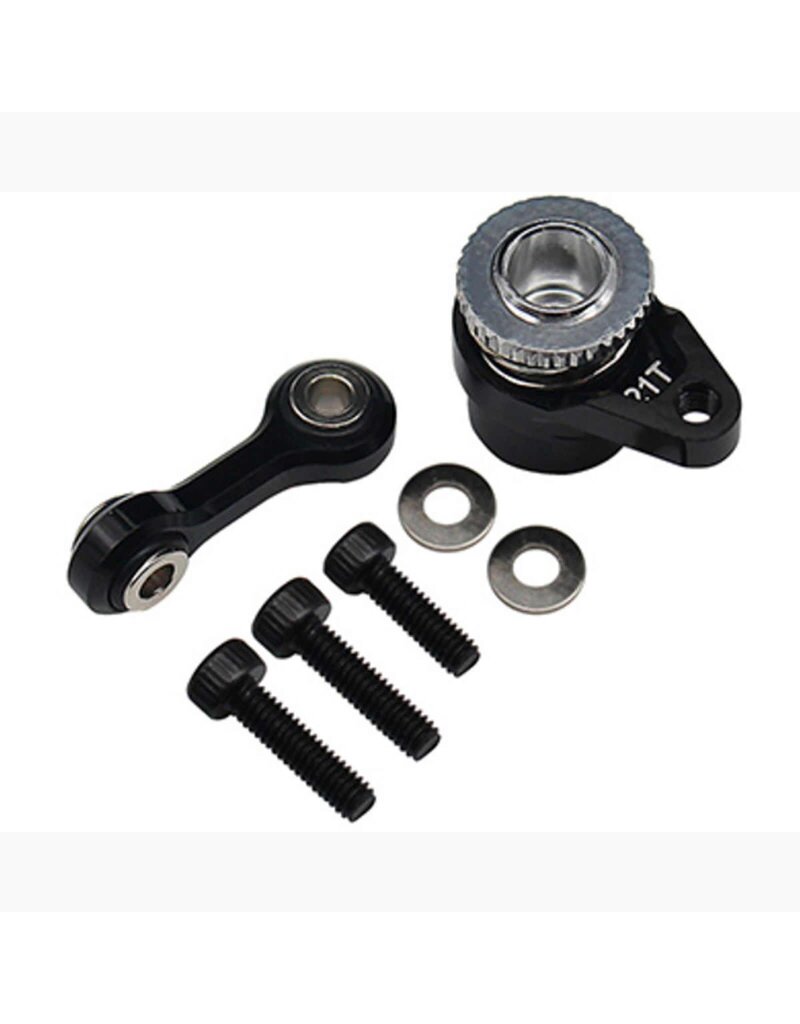 HOT RACING HRAGRM48SH21T ALUMINUM SERVO SAVER FOR SAVOX SH0265MG SERVO FOR ARRMA GROM