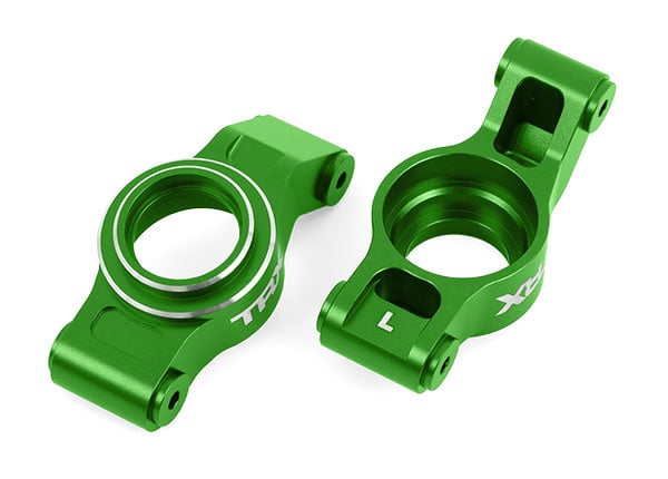 TRA7852-GRN STUB AXLE CARRIERS ALUM GREEN L/R