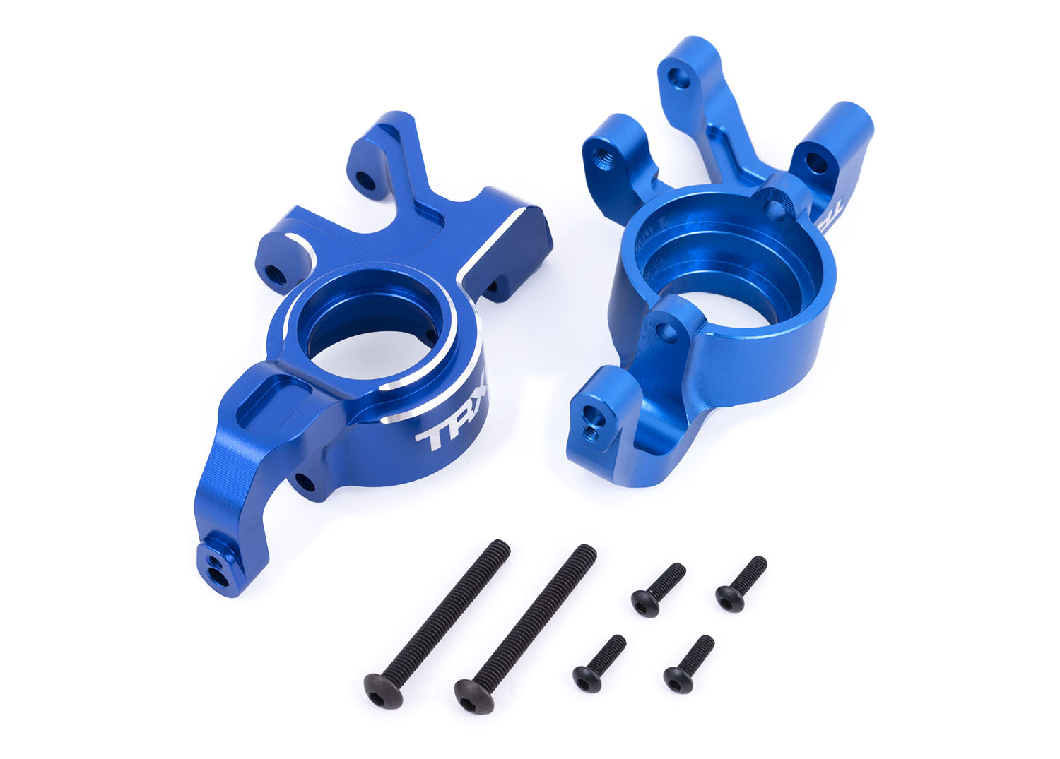 TRA7836-BLUE STEERING BLOCKS ALUM BLUE