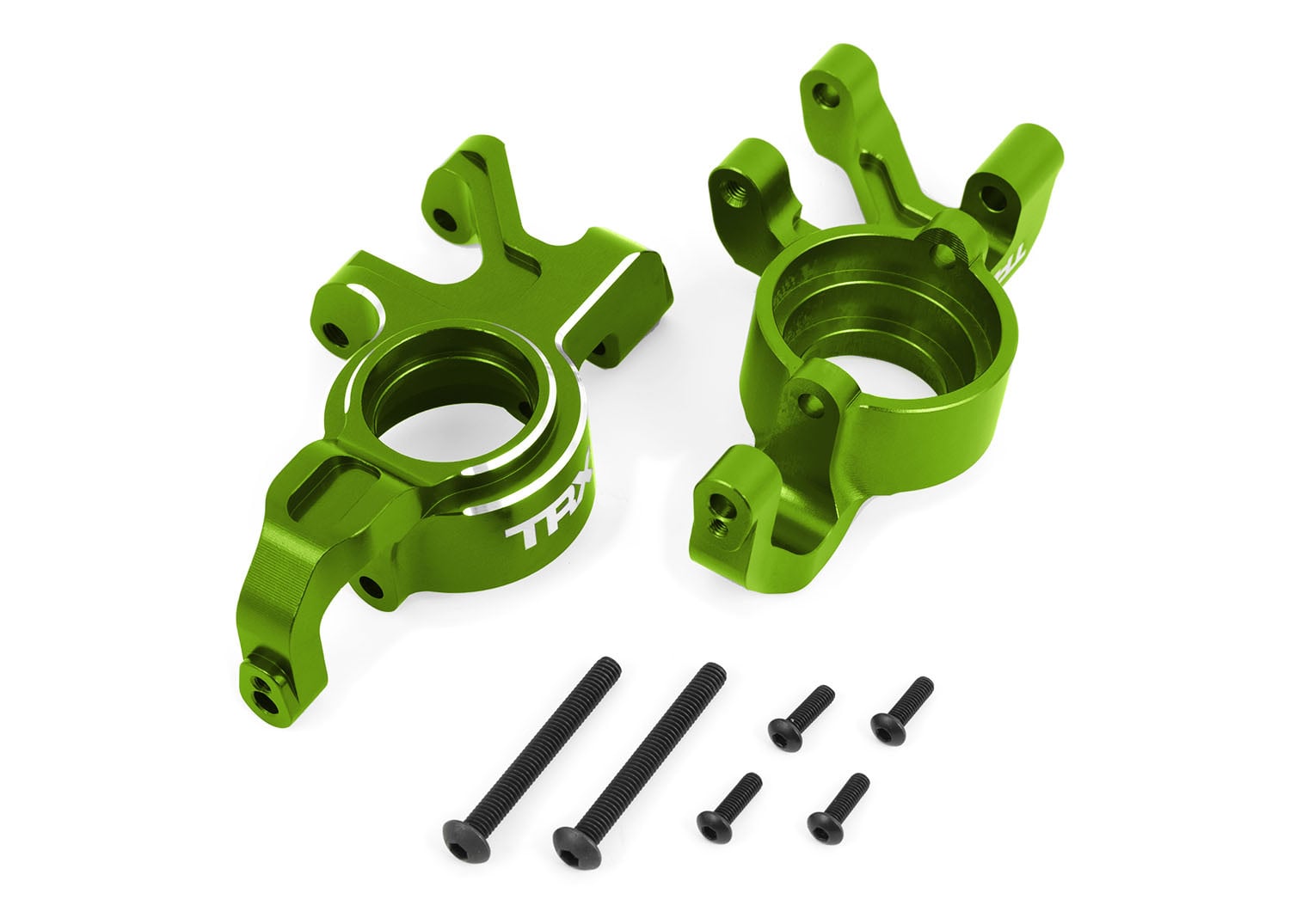 TRA7836-GRN STEERING BLOCKS ALUM GRN