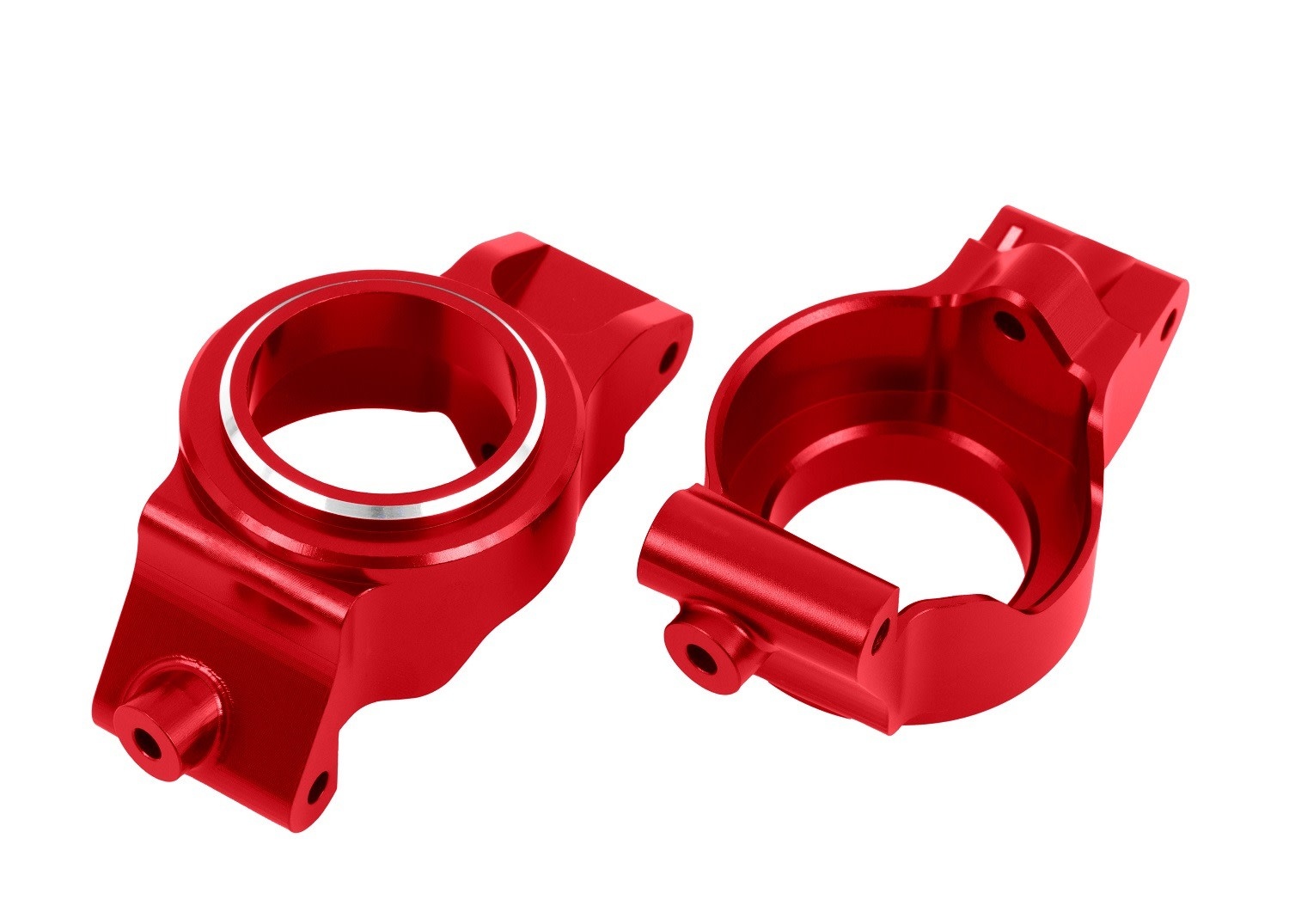 TRA7832-RED CASTER BLOCKS ALUM RED