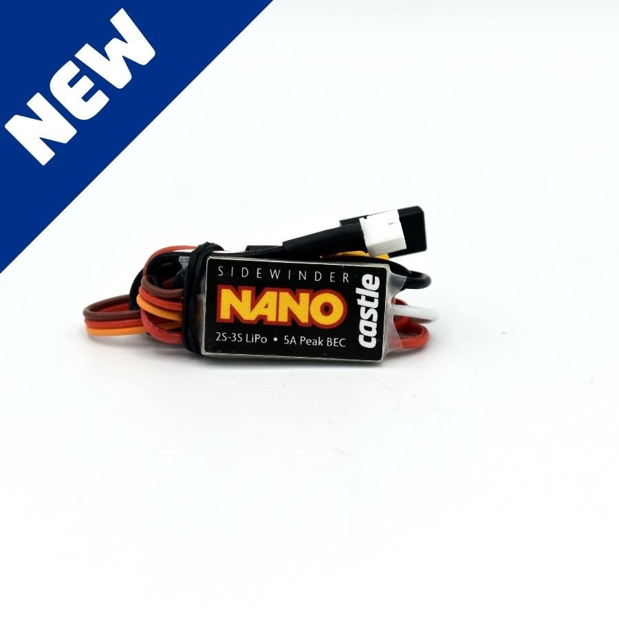 CSE010017601 SIDEWINDER NANO MICRO PLUG-N-PLAY BRUSHLESS/BRUSHED ESC (12.6V) W/XT30 CONNECTOR