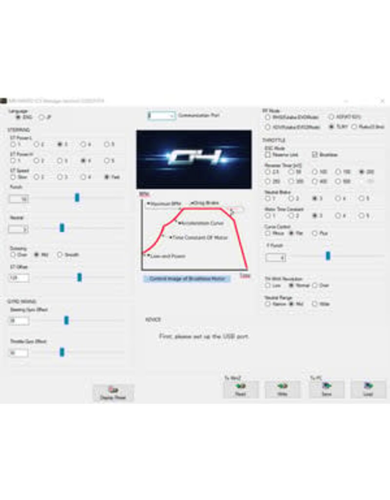 JACKIE RC JRC001 ICS PROGRAMMER FOR KYOSHO ICS MR-03 EVO / MR-04 EVO2