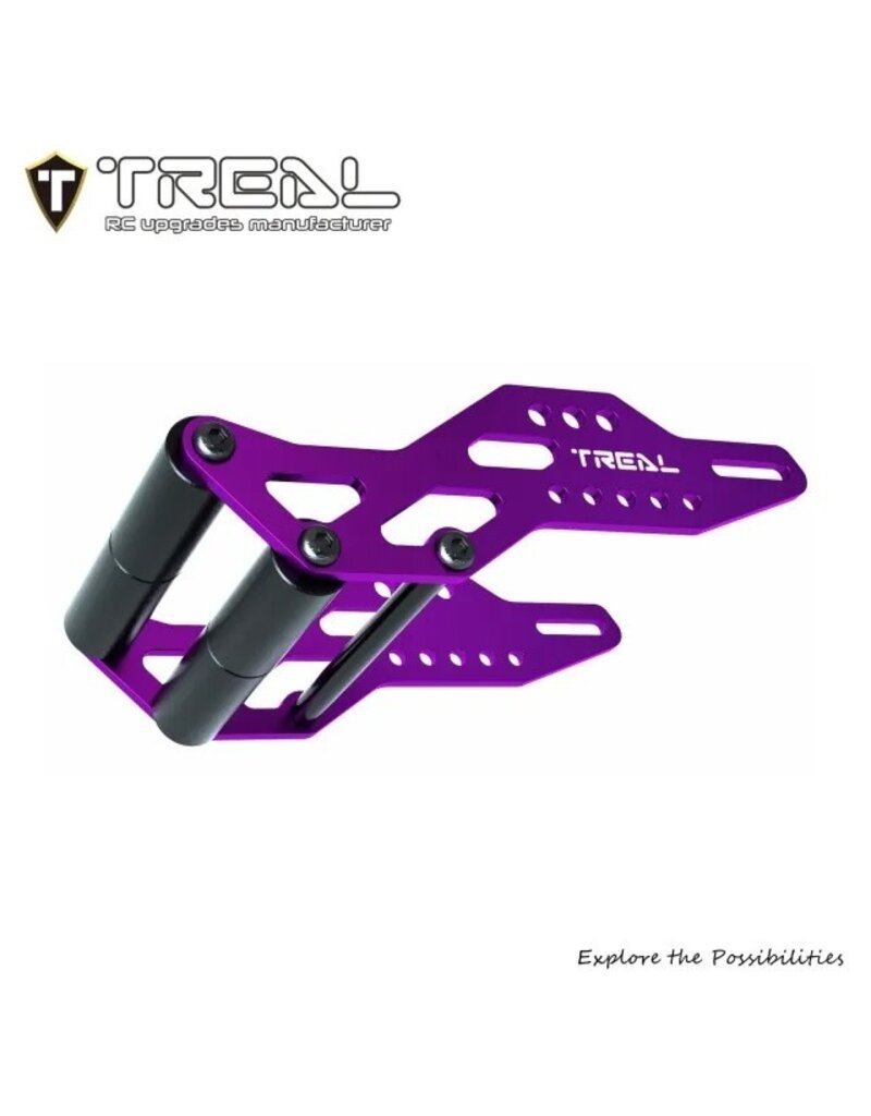 TREAL TRLX0045DPOMN LOSI MINI LMT ALUMINUM WHEELIE BAR SET (PURPLE)
