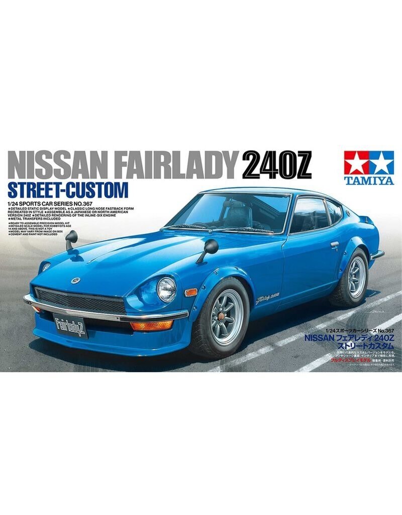 TAMIYA TAM24367 1/24 NISSAN FAIRLADY 240Z STREET-CUSTOM PLASTIC MODEL KIT