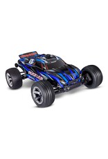 TRAXXAS TRA37354-4-BLUE 1/10 RUSTLER 2WD BL-2S HD RTR STADIUM TRUCK: BLUE