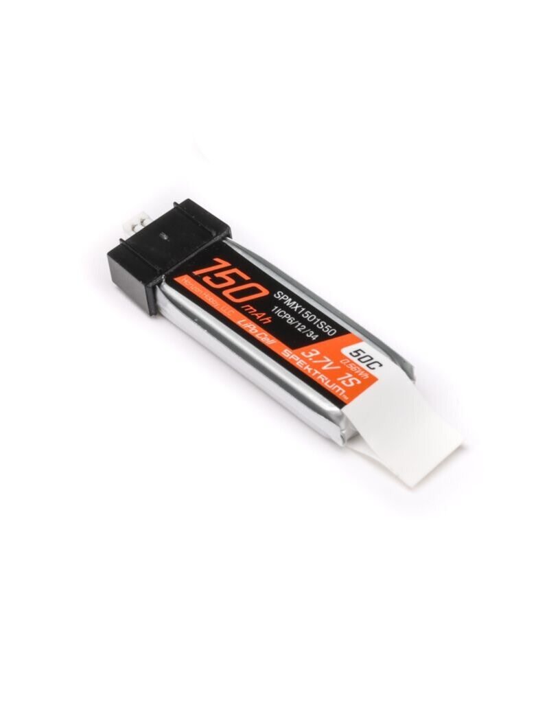 SPEKTRUM SPMX1501S50 1S LIPO 3.7V 150MAH 50C BATTERY: JST PH1.25