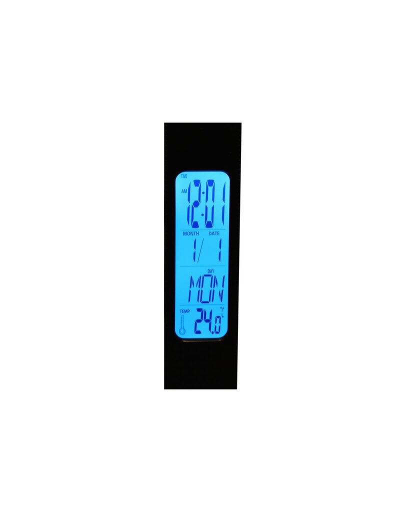 PROTEK RC PTK-8298 MULTIFUNCTION LED PIT LIGHT (W/WIRELESS CHARGE, CLOCK, DATE & TEMP)
