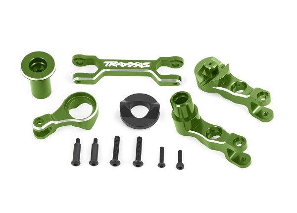 TRA7746-GRN STEERING BELLCRANKS ALUM GRN