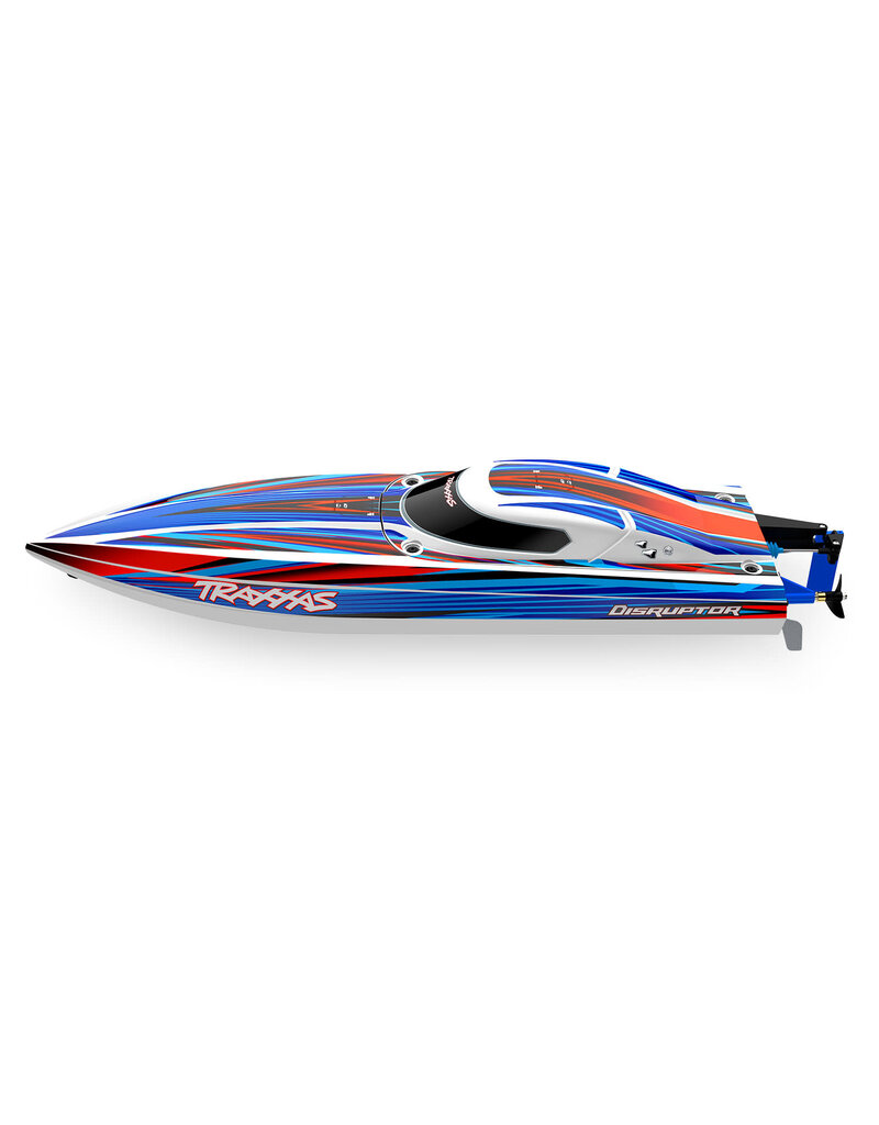 TRAXXAS TRA106064-4-BLUE DISRUPTOR RACE BOAT 4S VXL: BLUE