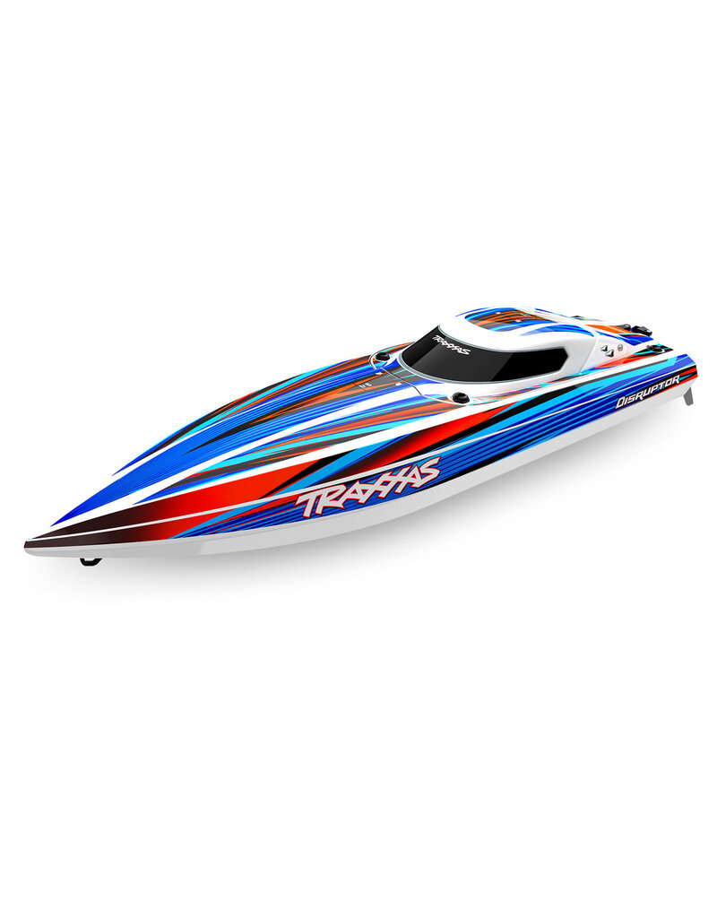 TRAXXAS TRA106064-4-BLUE DISRUPTOR RACE BOAT 4S VXL: BLUE