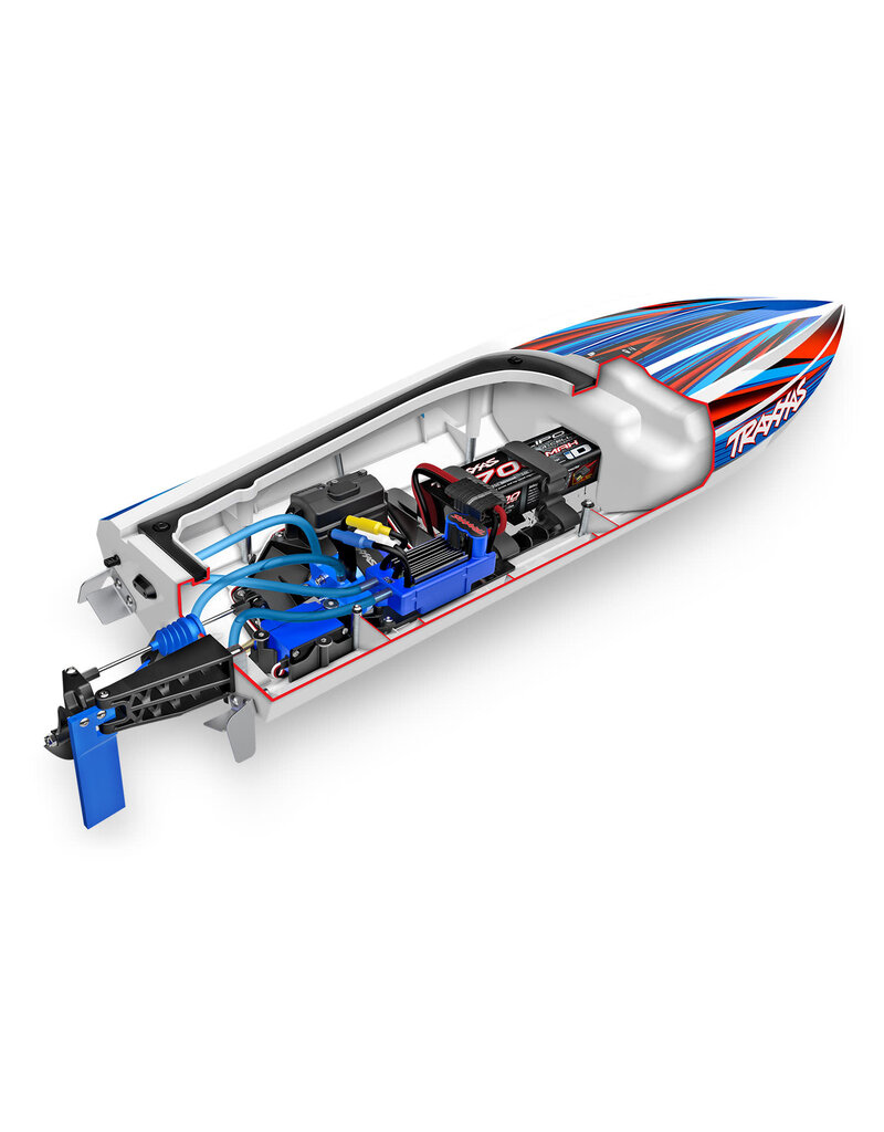 TRAXXAS TRA106064-4-PINK DISRUPTOR RACE BOAT 4S VXL: PINK