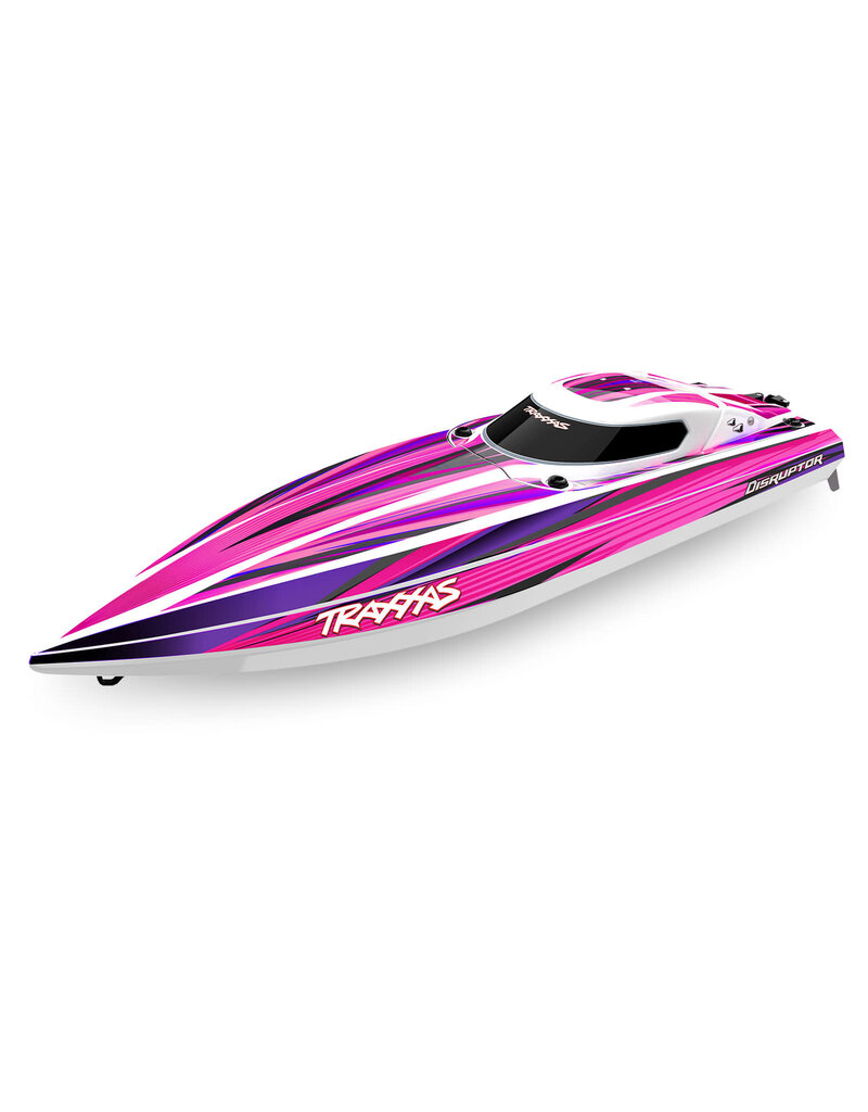 TRAXXAS TRA106064-4-PINK DISRUPTOR RACE BOAT 4S VXL: PINK