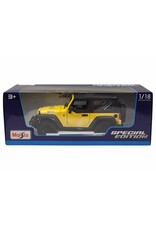 MAISTO MAISTO 31676 S.E. 1/18 SCALE DIECAST 2014 JEEP WRANGLER: YELLOW