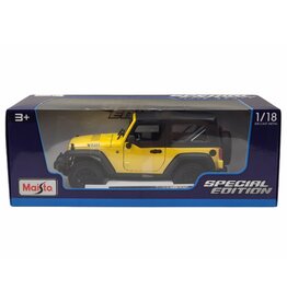 MAISTO MAISTO 31676 S.E. 1/18 SCALE DIECAST 2014 JEEP WRANGLER: YELLOW