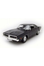 MAISTO MAISTO 31387 S.E. 1/18 SCALE DIECAST 1969 DODGE CHARGER R/T: BLACK