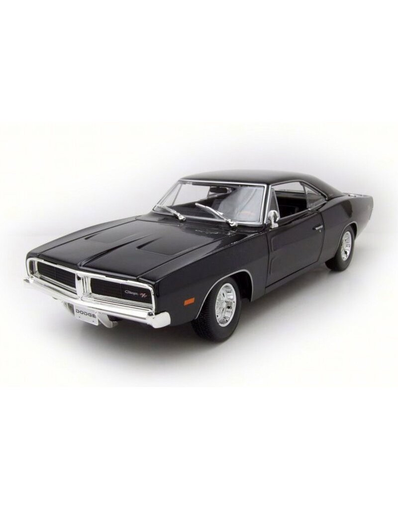 MAISTO MAISTO 31387 S.E. 1/18 SCALE DIECAST 1969 DODGE CHARGER R/T: BLACK