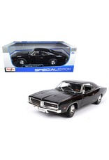 MAISTO MAISTO 31387 S.E. 1/18 SCALE DIECAST 1969 DODGE CHARGER R/T: BLACK