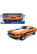 MAISTO MAISTO 31453 S.E. 1/18 SCALE DIECAST 1970 FORD MUSTANG MACH 1: ORANGE