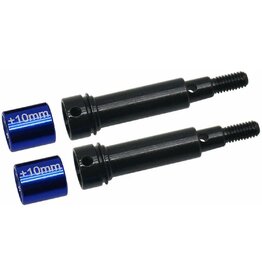 HOT RACING HRAGRM288C10 STEEL CV DRIVE AXLES WHEEL SHAFT +10MM GRM288 ONLY FOR ARRMA GROM