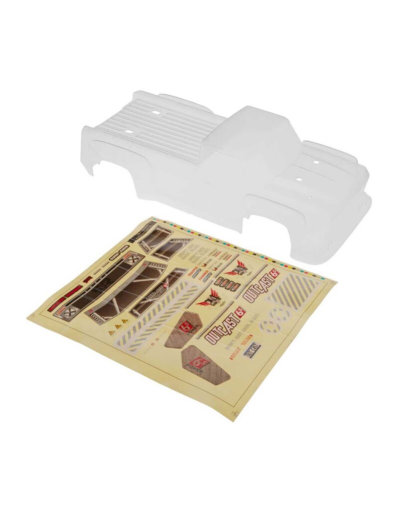 ARRMA AR406086 BODY OUTCAST: CLEAR