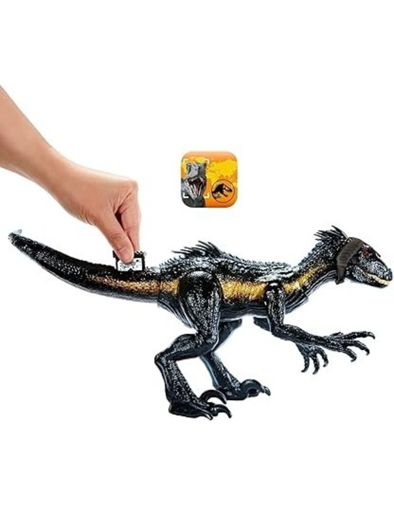 JURASSIC WORLD MTL HKY11 JURASSIC WORLD TRACK'N ATTACK INDORAPTOR DINO TRACKERS
