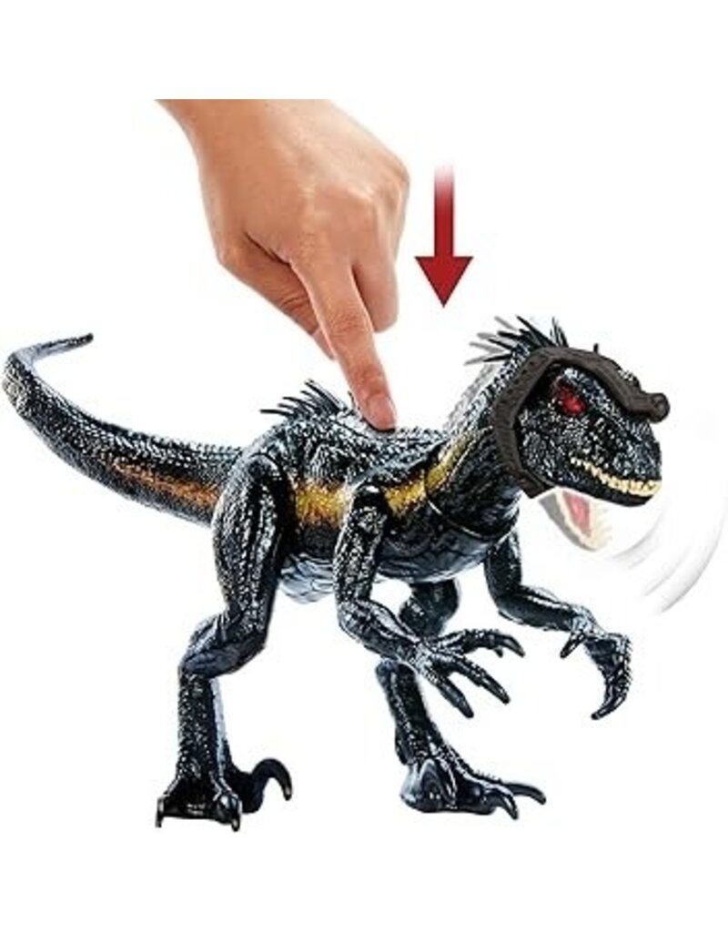 JURASSIC WORLD MTL HKY11 JURASSIC WORLD TRACK'N ATTACK INDORAPTOR DINO TRACKERS