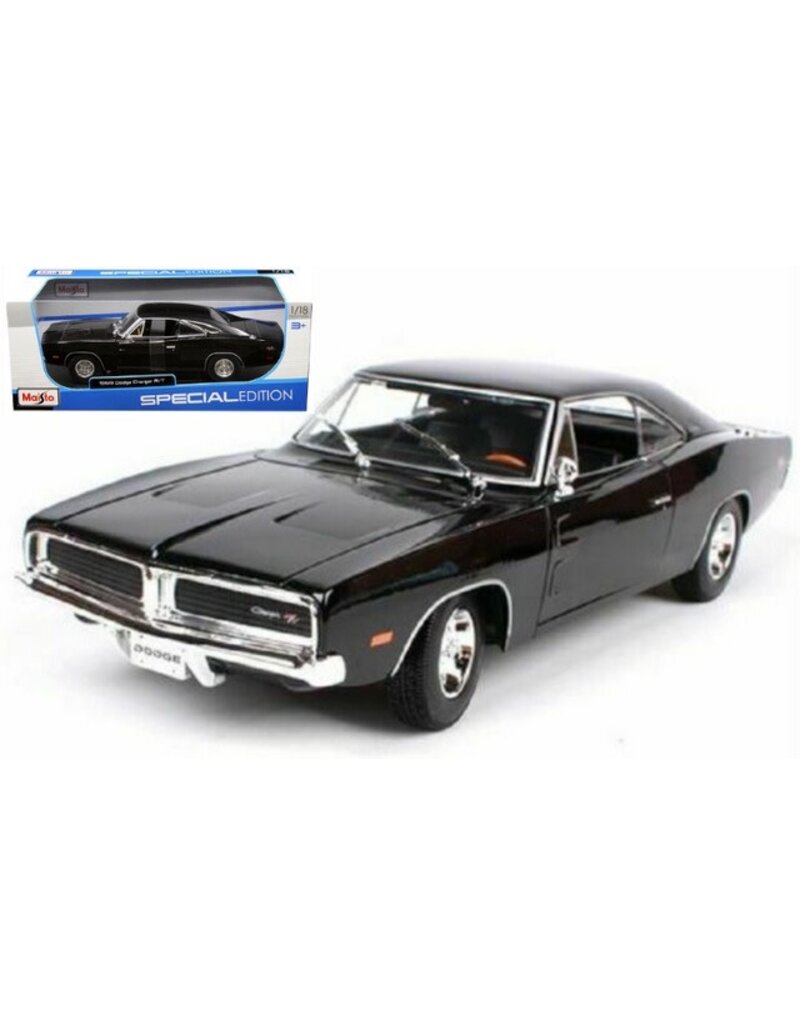 MAISTO MAISTO 31387 1/18 SCALE DIE CAST 1969 DODGE CHARGER R/T: WHITE