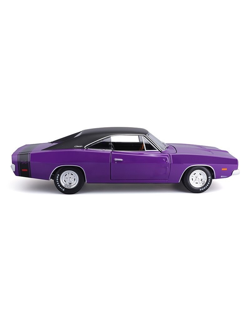 MAISTO MAISTO 31387 S.E. 1/18 SCALE DIECAST 1969 DODGE CHARGER R/T: PURPLE