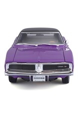 MAISTO MAISTO 31387 S.E. 1/18 SCALE DIECAST 1969 DODGE CHARGER R/T: PURPLE
