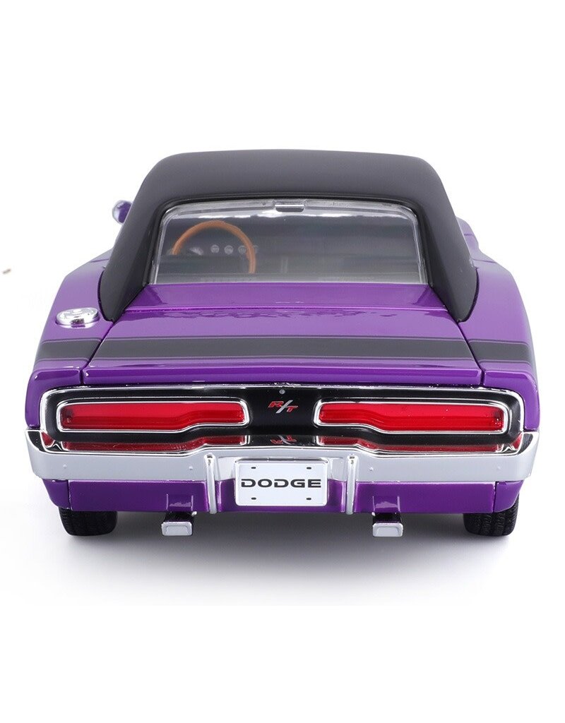 MAISTO MAISTO 31387 S.E. 1/18 SCALE DIECAST 1969 DODGE CHARGER R/T: PURPLE