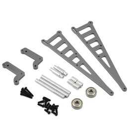 STRC SPTSTC71071GM DR10 ALUMINUM WHEELIE BAR KIT: GUN METAL