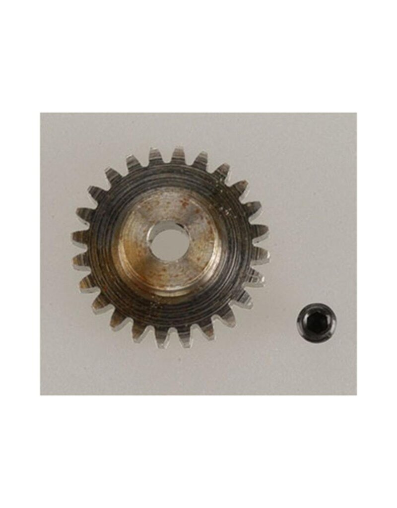 ROBINSON RACING RRP1124 MOD 0.6 PINION GEAR 24T (3.17MM BORE): HARDENED ALLOY STEEL