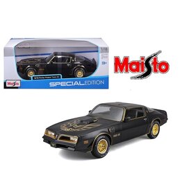 MAISTO MAISTO 31464 1/18 SCALE DIE CAST PONTIAC FIREBIRD TRANS AM: BLACK