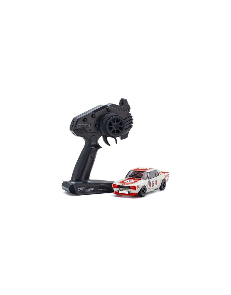 KYOSHO KYO32643R MINI-Z AWD MA-020 READYSET NISSAN SKYLINE 2000GT-R (KPGC10) RACING 1972: #6 RED