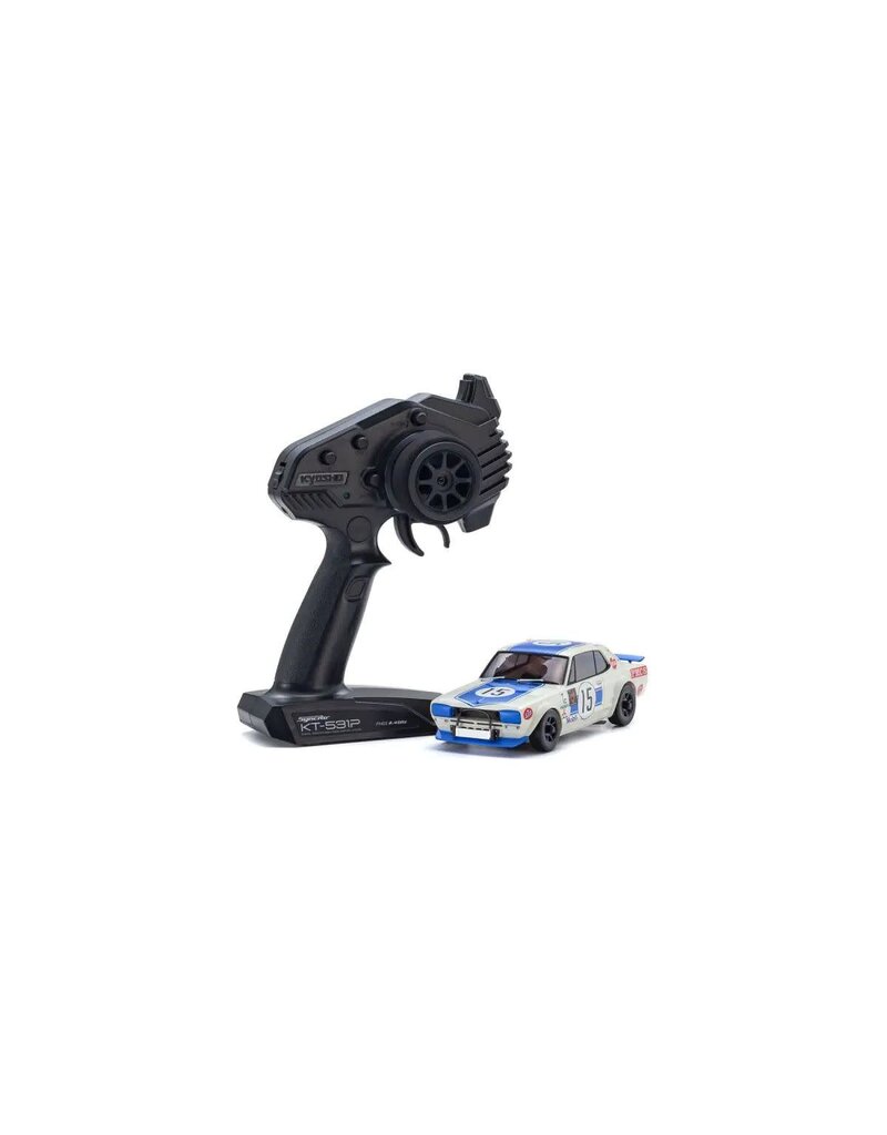 KYOSHO KYO32643BL MINI-Z AWD MA-020 READYSET NISSAN SKYLINE 2000GT-R (KPGC10) RACING 1972: #15 BLUE
