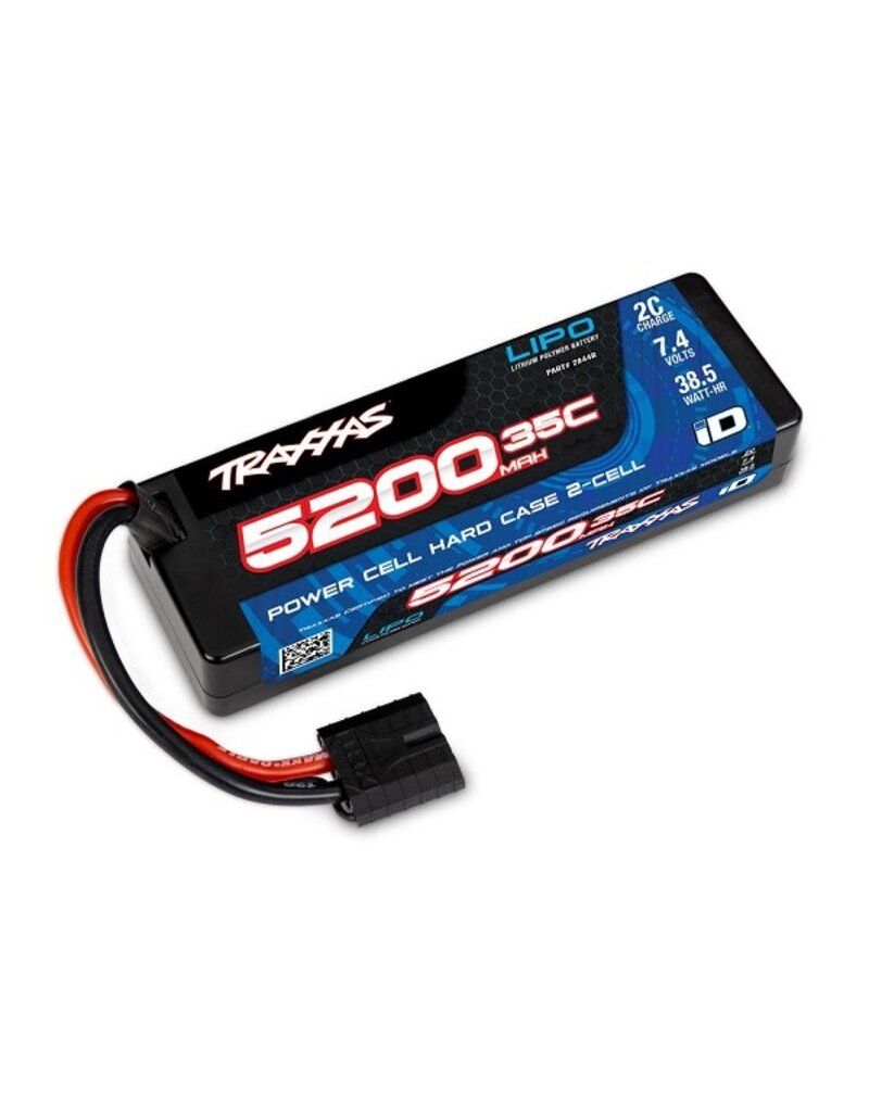 TRAXXAS TRA2844R 2S LIPO 7.4V 5200MAH 35C BATTERY: ID
