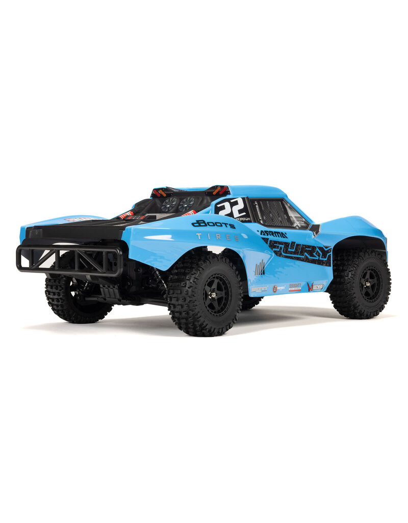 ARRMA ARA3221ST2 1/10 FURY 2WD SHORT COURSE TRUCK RTR WITH SMART BATTERY & CHARGER, BLUE